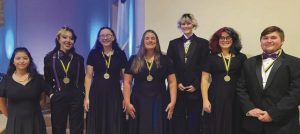 Vian School choir students master competition