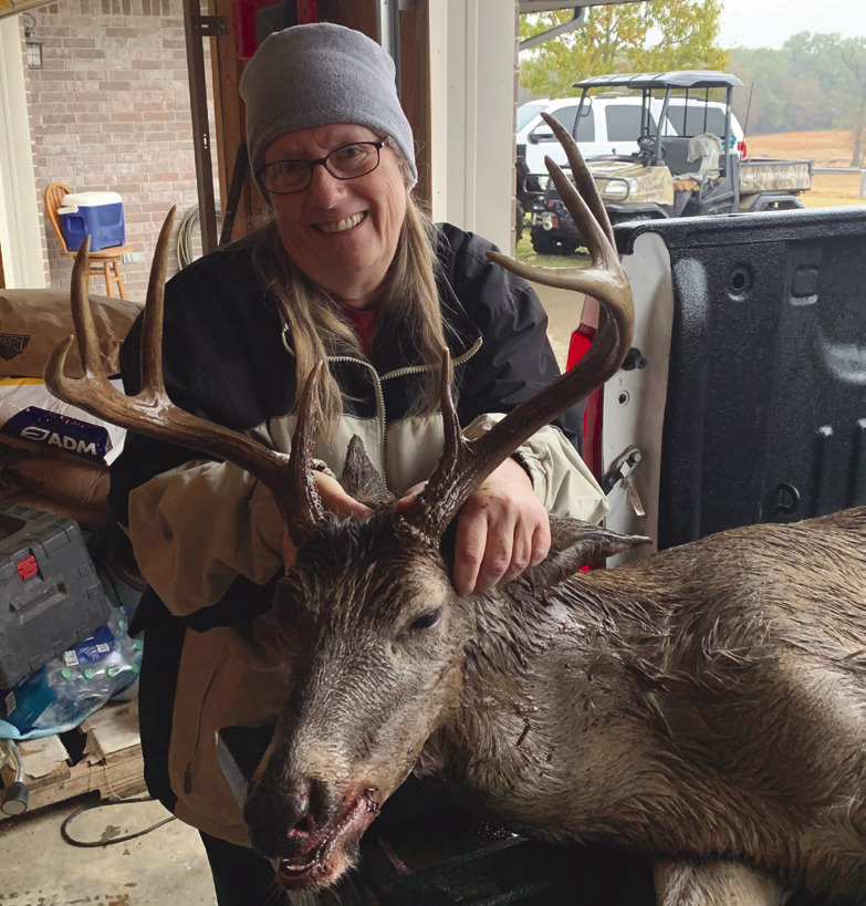 This 8 point buck on Thanksgiving Day, November 24th, was killed by Fonda K. Barber of Muldrow. SUBMITTED PHOTO