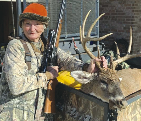 Gertie M. Barber, of Muldrow, shot this 10-point buck shot November 19, 2022. SUBMITTED PHOTO