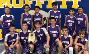 The Central 5th and 6th-grade boys’ basketball team recently won the Moffett Tournament
