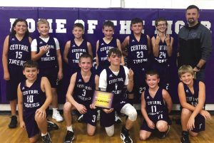 The Central fifth and sixth-grade boys’ basketball team recently won the Central Tournament for the third straight year