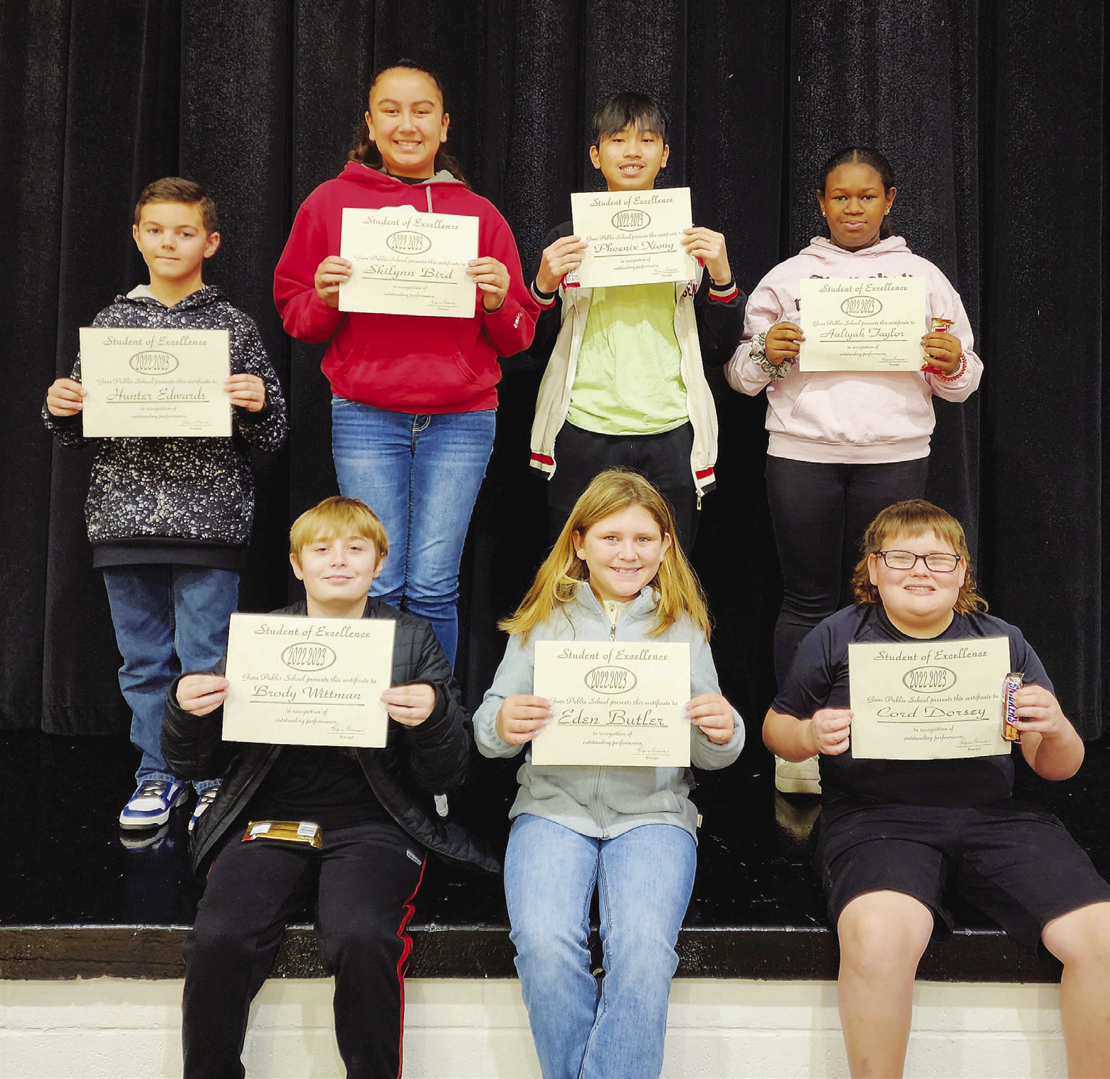 Gans Middle School Students of Excellence Sequoyah County Times