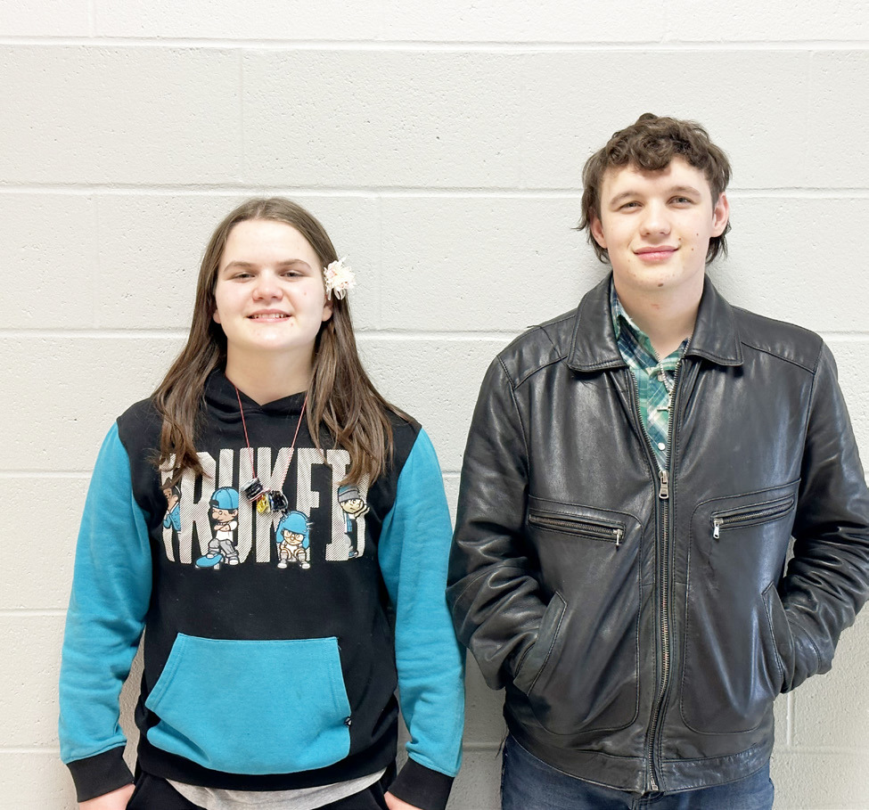 Eighth Grade Emilie Robbins and Elygh Summers.