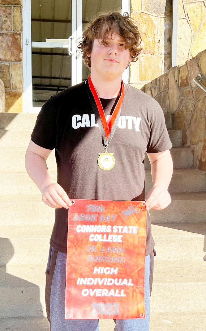 Wesley Thornell first High Individual Jr. Land Connors State CDE