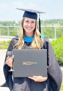 Napier receives masters degree
